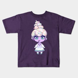 Chibi Ice Cream Girl Kids T-Shirt